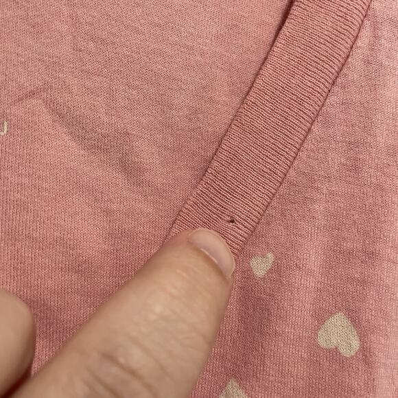 Life is Good Karma Organic Graphic Tee Size XL Pink Oversized Heart Tree Love - Picture 4 of 8